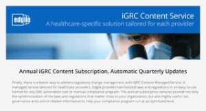 iGRC Content Service – A healthcare-specific solution tailored for each ...