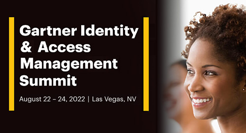 Gartner Identity & Access Management Summit 2022 in Las Vegas, NV